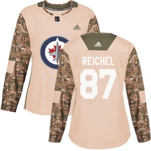 Women's Winnipeg Jets Kristian Reichel Adidas Authentic Veterans Day Practice Jersey - Camo