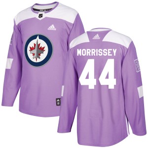 Men's Winnipeg Jets Josh Morrissey Adidas Authentic Fights Cancer Practice Jersey - Purple
