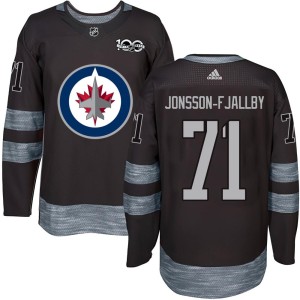 Men's Winnipeg Jets Axel Jonsson-Fjallby Authentic 1917-2017 100th Anniversary Jersey - Black