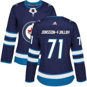 Women's Winnipeg Jets Axel Jonsson-Fjallby Adidas Authentic Home Jersey - Navy