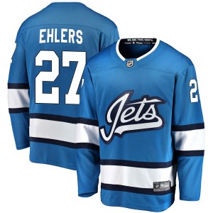 Men's Winnipeg Jets Nikolaj Ehlers Fanatics Branded Breakaway Alternate Jersey - Blue
