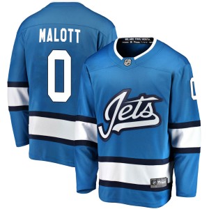 Men's Winnipeg Jets Jeff Malott Fanatics Branded Breakaway Alternate Jersey - Blue
