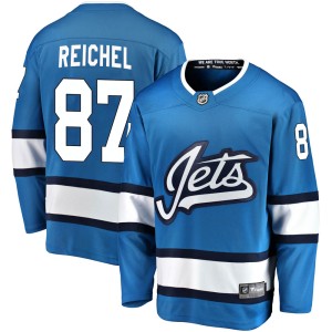 Men's Winnipeg Jets Kristian Reichel Fanatics Branded Breakaway Alternate Jersey - Blue