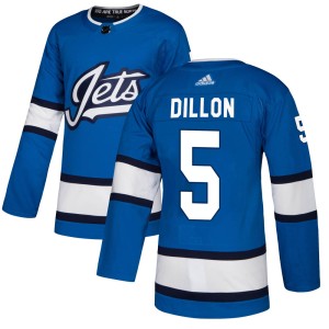 Men's Winnipeg Jets Brenden Dillon Adidas Authentic Alternate Jersey - Blue