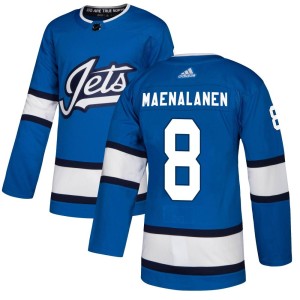 Men's Winnipeg Jets Saku Maenalanen Adidas Authentic Alternate Jersey - Blue