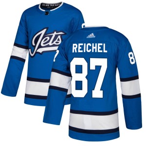 Men's Winnipeg Jets Kristian Reichel Adidas Authentic Alternate Jersey - Blue