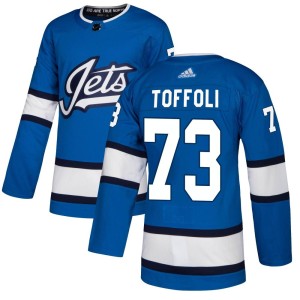 Men's Winnipeg Jets Tyler Toffoli Adidas Authentic Alternate Jersey - Blue