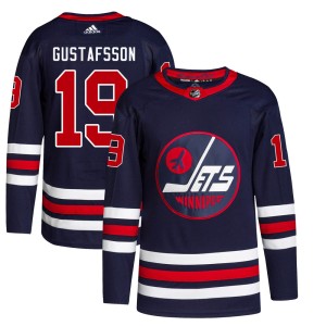 Youth Winnipeg Jets David Gustafsson Adidas Authentic 2021/22 Alternate Primegreen Pro Jersey - Navy