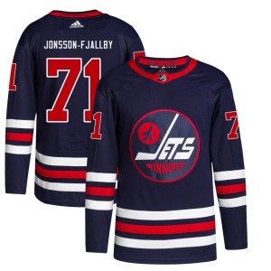 Youth Winnipeg Jets Axel Jonsson-Fjallby Adidas Authentic 2021/22 Alternate Primegreen Pro Jersey - Navy