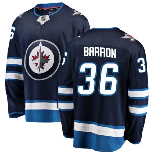 Men's Winnipeg Jets Morgan Barron Fanatics Branded Breakaway Home Jersey - Blue