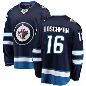 Men's Winnipeg Jets Laurie Boschman Fanatics Branded Breakaway Home Jersey - Blue