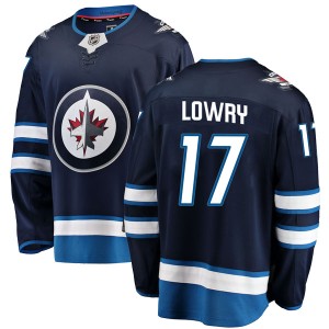 Men's Winnipeg Jets Adam Lowry Fanatics Branded Breakaway Home Jersey - Blue