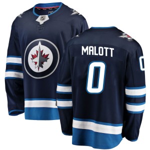 Men's Winnipeg Jets Jeff Malott Fanatics Branded Breakaway Home Jersey - Blue