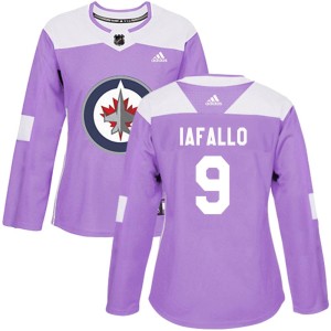 Women's Winnipeg Jets Alex Iafallo Adidas Authentic Fights Cancer Practice Jersey - Purple
