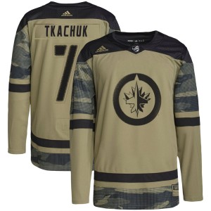 Men's Winnipeg Jets Keith Tkachuk Adidas Authentic Military Appreciation Practice Jersey - Camo