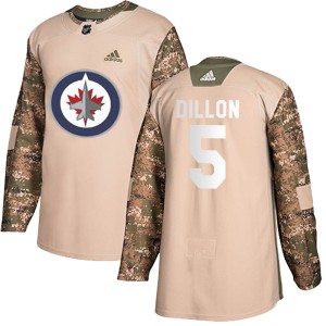 Youth Winnipeg Jets Brenden Dillon Adidas Authentic Veterans Day Practice Jersey - Camo