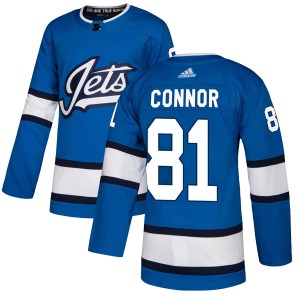 Youth Winnipeg Jets Kyle Connor Adidas Authentic Alternate Jersey - Blue