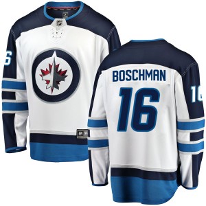 Youth Winnipeg Jets Laurie Boschman Fanatics Branded Breakaway Away Jersey - White