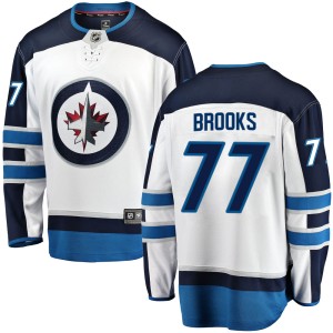 Youth Winnipeg Jets Adam Brooks Fanatics Branded Breakaway Away Jersey - White