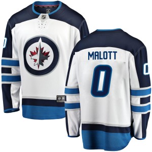 Youth Winnipeg Jets Jeff Malott Fanatics Branded Breakaway Away Jersey - White