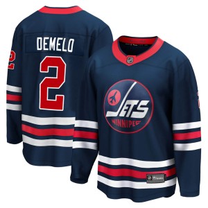 Men's Winnipeg Jets Dylan DeMelo Fanatics Branded Premier 2021/22 Alternate Breakaway Player Jersey - Navy