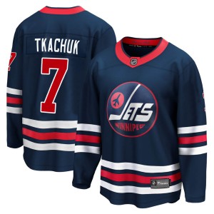 Men's Winnipeg Jets Keith Tkachuk Fanatics Branded Premier 2021/22 Alternate Breakaway Player Jersey - Navy