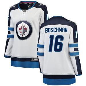 Women's Winnipeg Jets Laurie Boschman Fanatics Branded Breakaway Away Jersey - White