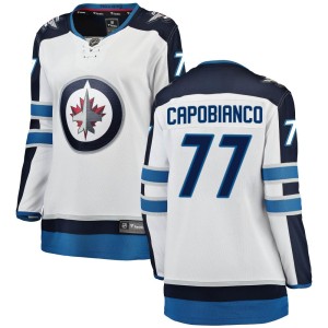 Women's Winnipeg Jets Kyle Capobianco Fanatics Branded Breakaway Away Jersey - White
