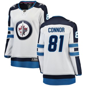 Women's Winnipeg Jets Kyle Connor Fanatics Branded Breakaway Away Jersey - White
