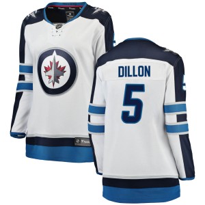 Women's Winnipeg Jets Brenden Dillon Fanatics Branded Breakaway Away Jersey - White