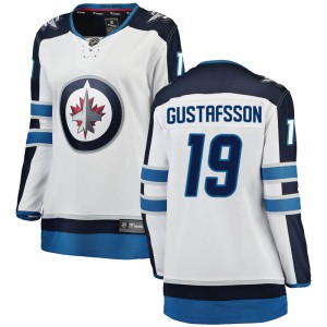 Women's Winnipeg Jets David Gustafsson Fanatics Branded Breakaway Away Jersey - White