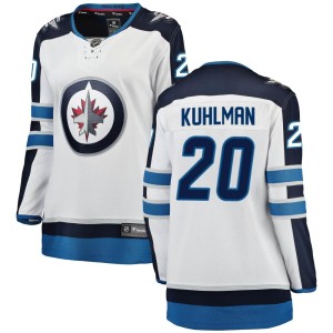 Women's Winnipeg Jets Karson Kuhlman Fanatics Branded Breakaway Away Jersey - White