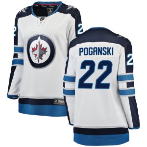 Women's Winnipeg Jets Austin Poganski Fanatics Branded Breakaway Away Jersey - White