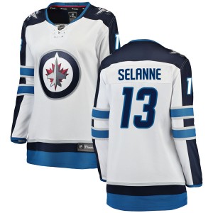 Women's Winnipeg Jets Teemu Selanne Fanatics Branded Breakaway Away Jersey - White