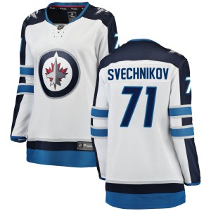 Women's Winnipeg Jets Evgeny Svechnikov Fanatics Branded Breakaway Away Jersey - White