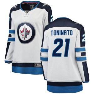 Women's Winnipeg Jets Dominic Toninato Fanatics Branded Breakaway Away Jersey - White