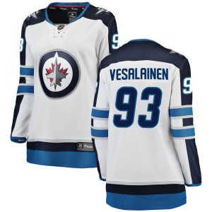 Women's Winnipeg Jets Kristian Vesalainen Fanatics Branded Breakaway Away Jersey - White