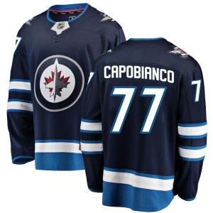 Youth Winnipeg Jets Kyle Capobianco Fanatics Branded Breakaway Home Jersey - Blue
