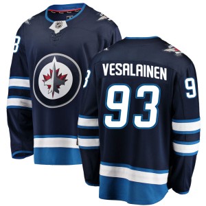 Youth Winnipeg Jets Kristian Vesalainen Fanatics Branded Breakaway Home Jersey - Blue