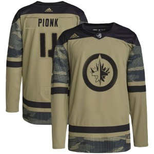 Youth Winnipeg Jets Neal Pionk Adidas Authentic Military Appreciation Practice Jersey - Camo