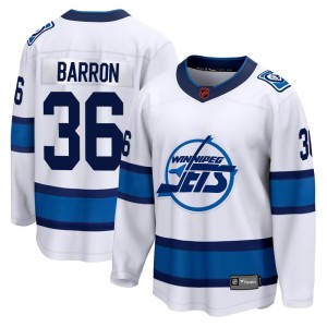Youth Winnipeg Jets Morgan Barron Fanatics Branded Breakaway Special Edition 2.0 Jersey - White