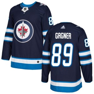 Men's Winnipeg Jets Sam Gagner Adidas Authentic Home Jersey - Navy