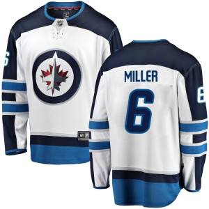 Men's Winnipeg Jets Colin Miller Fanatics Branded Breakaway Away Jersey - White