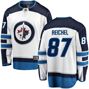 Men's Winnipeg Jets Kristian Reichel Fanatics Branded Breakaway Away Jersey - White