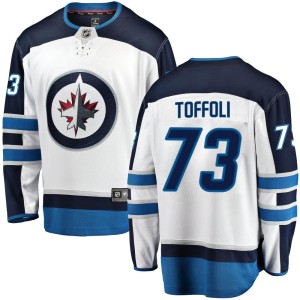 Men's Winnipeg Jets Tyler Toffoli Fanatics Branded Breakaway Away Jersey - White