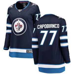 Women's Winnipeg Jets Kyle Capobianco Fanatics Branded Breakaway Home Jersey - Blue