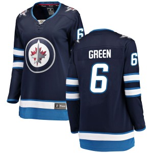 Women's Winnipeg Jets Ted Green Fanatics Branded Breakaway Home Jersey - Blue