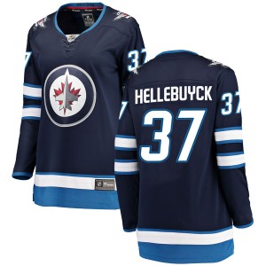 Women's Winnipeg Jets Connor Hellebuyck Fanatics Branded Breakaway Home Jersey - Blue