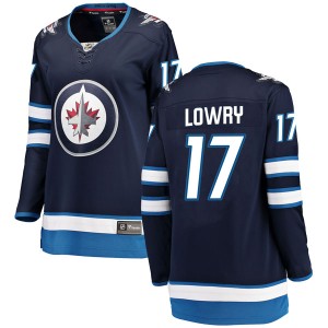 Women's Winnipeg Jets Adam Lowry Fanatics Branded Breakaway Home Jersey - Blue