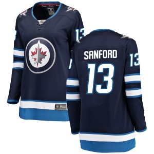 Women's Winnipeg Jets Zach Sanford Fanatics Branded Breakaway Home Jersey - Blue